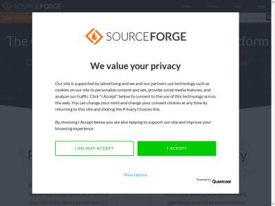 «Sourceforge» — проекты с открытым исходным кодом